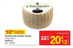 METRO Tomme de brebis Corse offre