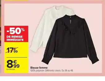 Carrefour Blouse Femme offre