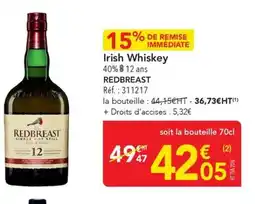 METRO Irish Whiskey offre