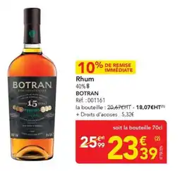 METRO Rhum botran offre