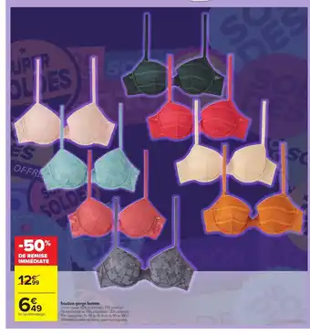 Carrefour Soutien-gorge Femme offre