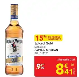METRO Spiced gold sans alcool captain morgan offre
