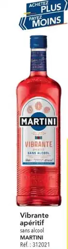 METRO Vibrante apéritif sans alcool martini offre