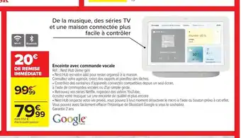 Carrefour Enceinte Avec Commande Vocale offre