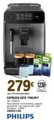 E.Leclerc EXPRESSO AUTO 'PHILIPS' offre