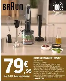 E.Leclerc MIXEUR PLONGEANT BRAUN offre