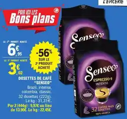 E.Leclerc Dosettes De Café Senseo offre