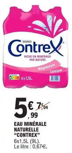 E.Leclerc Eau Minérale Naturelle Contrex offre