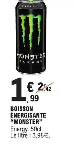 E.Leclerc Boisson Energisante Monster offre