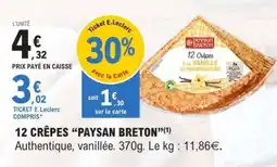 E.Leclerc 12 CRÊPES “PAYSAN BRETON” offre
