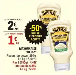 E.Leclerc Mayonnaise 'Heinz' offre