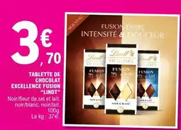 E.Leclerc TABLETTE DE CHOCOLAT EXCELLENCE FUSION “LINDT” offre