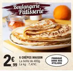 E.Leclerc 6 CRÊPES MAISON offre