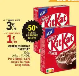 E.Leclerc Céréales Kitkat Nestlé offre