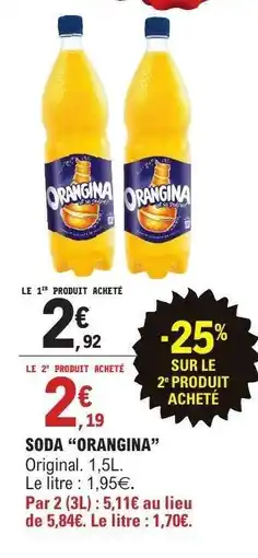 E.Leclerc Soda 'Orangina' offre
