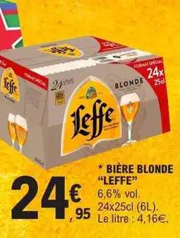 E.Leclerc Bière Blonde Leffe offre