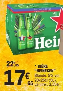 E.Leclerc BIÈRE “HEINEKEN” offre