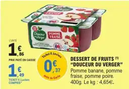 E.Leclerc DESSERT DE FRUITS “DOUCEUR DU VERGER” offre
