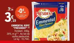 E.Leclerc Emmental Râpé Président offre