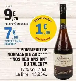 E.Leclerc Pommeau de Normandie AOC offre