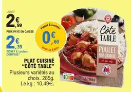 E.Leclerc Côté Table Poulet Basquaise offre