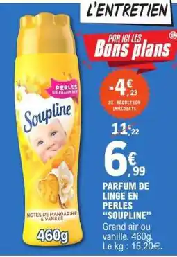 E.Leclerc SOUPLINE Parfum de linge en perles offre
