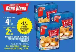 E.Leclerc Nuggets Colin d'Alaska Facon Fish and Chips 'Findus' offre