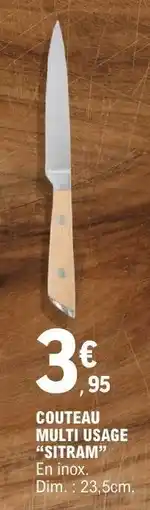 E.Leclerc COUTEAU MULTI USAGE SITRAM offre