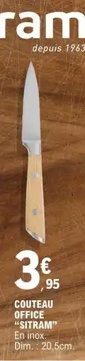 E.Leclerc COUTEAU OFFICE SITRAM offre