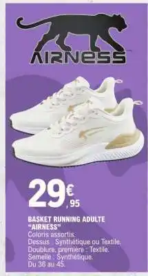 E.Leclerc BASKET RUNNING ADULTE 'AIRNESS' offre