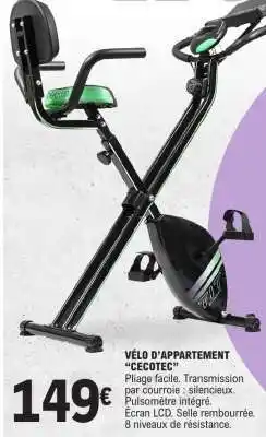 E.Leclerc VÉLO D’APPARTEMENT “CECOTEC” offre