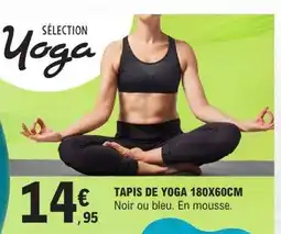 E.Leclerc TAPIS DE YOGA 180X60CM offre