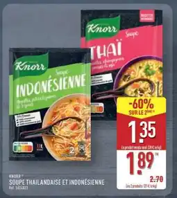 ALDI KNORR SOUPE THAILANDAISE ET INDONÉSIENNE offre