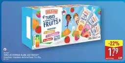 ALDI MILSANI TUBES DE FROMAGE BLANC AUX FRUITS offre