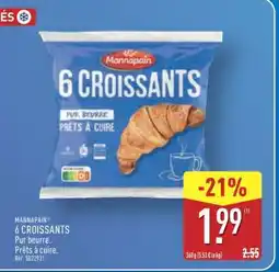 ALDI MANNAPAIN 6 CROISSANTS offre
