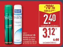 ALDI NARTA Déodorant offre