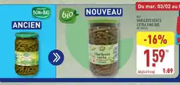ALDI Haricots Verts Extra Fins Bio offre