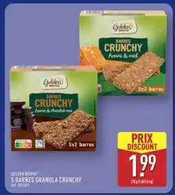 ALDI GOLDEN BRIDGE 5 BARRES GRANOLA CRUNCHY offre
