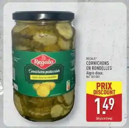 ALDI REGALO CORNICHONS EN RONDELLES offre