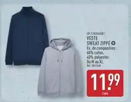 ALDI Veste Sweat Zippé offre
