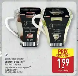 ALDI GOURMET FINEST CUISINE VERRINE DESSERT offre