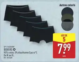 ALDI UP 2 FASHION Boxers offre