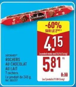 ALDI SUCHARD ROCHERS AU CHOCOLAT AU LAIT offre