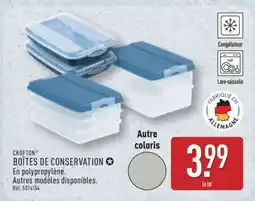 ALDI CROFTON BOÎTES DE CONSERVATION offre