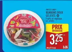ALDI SWEET LAND BONBONS DOUX GÉLIFIÉS offre