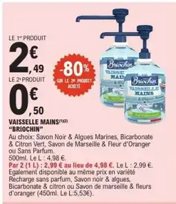 E.Leclerc VAISSELLE MAINS BRIOCHIN offre
