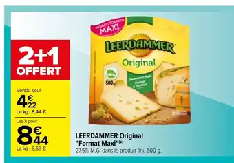Carrefour Leerdammer Original "Format Maxi" offre