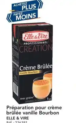 METRO Préparation pour crème brûlée vanille bourbon elle & vire offre