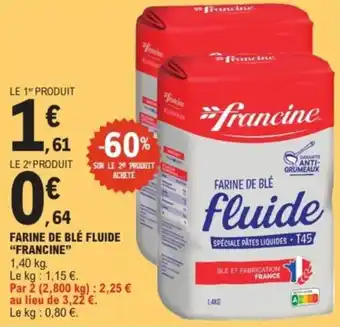 Farine de blé fluide francine