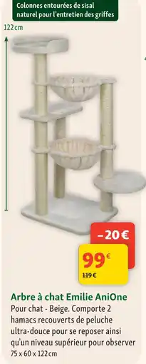 Maxi Zoo Anione arbre à chat emilie offre